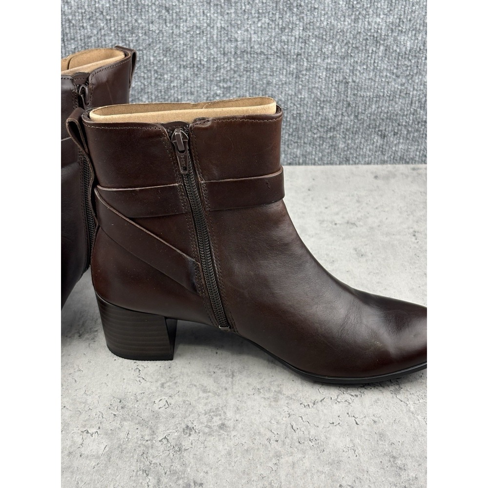 ECCO Dress Classic 35 Women's Leather Ankle Boots Potting Soil Brown 20991301667 - Picture 3 of 7